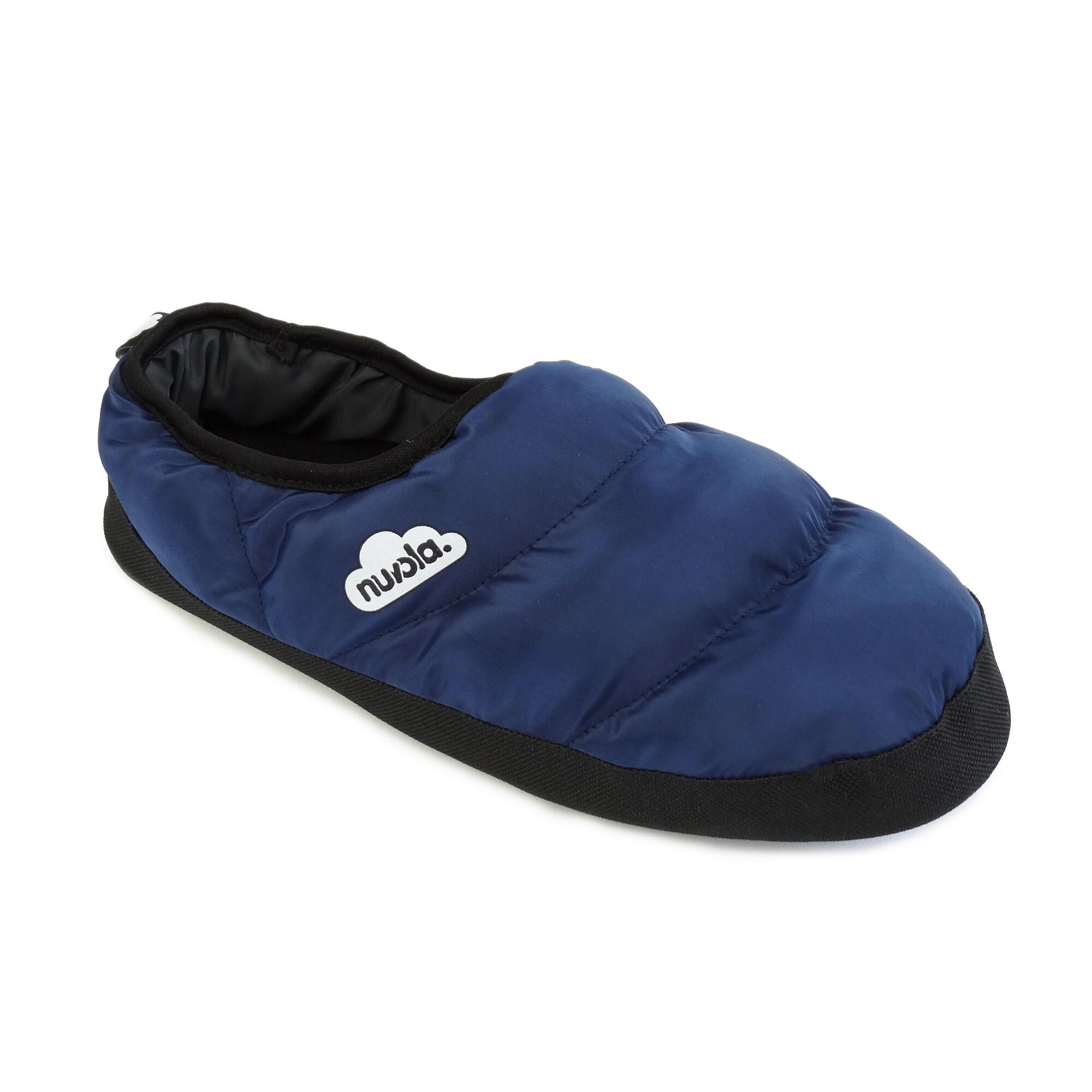 Pantofole unisex Nuvola in blu scuro con suola in gomma 2/6