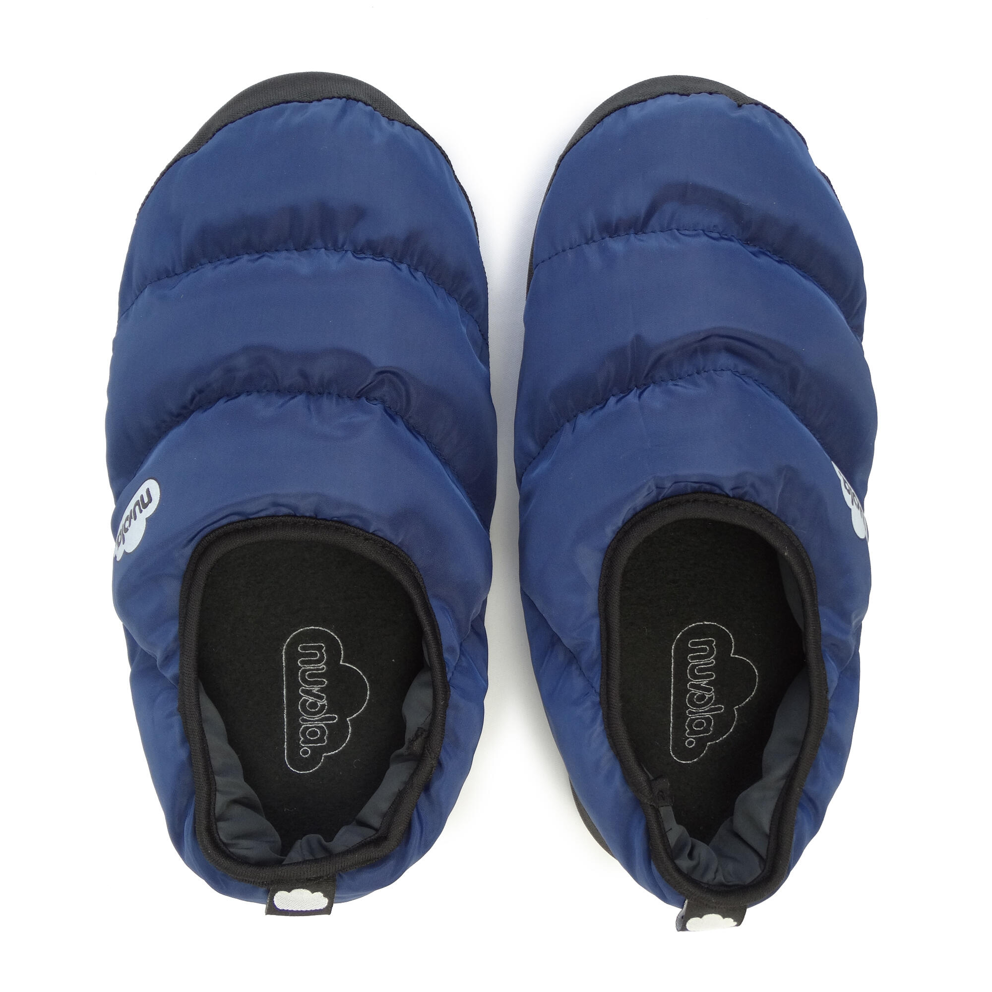Pantofole unisex Nuvola in blu scuro con suola in gomma 4/6
