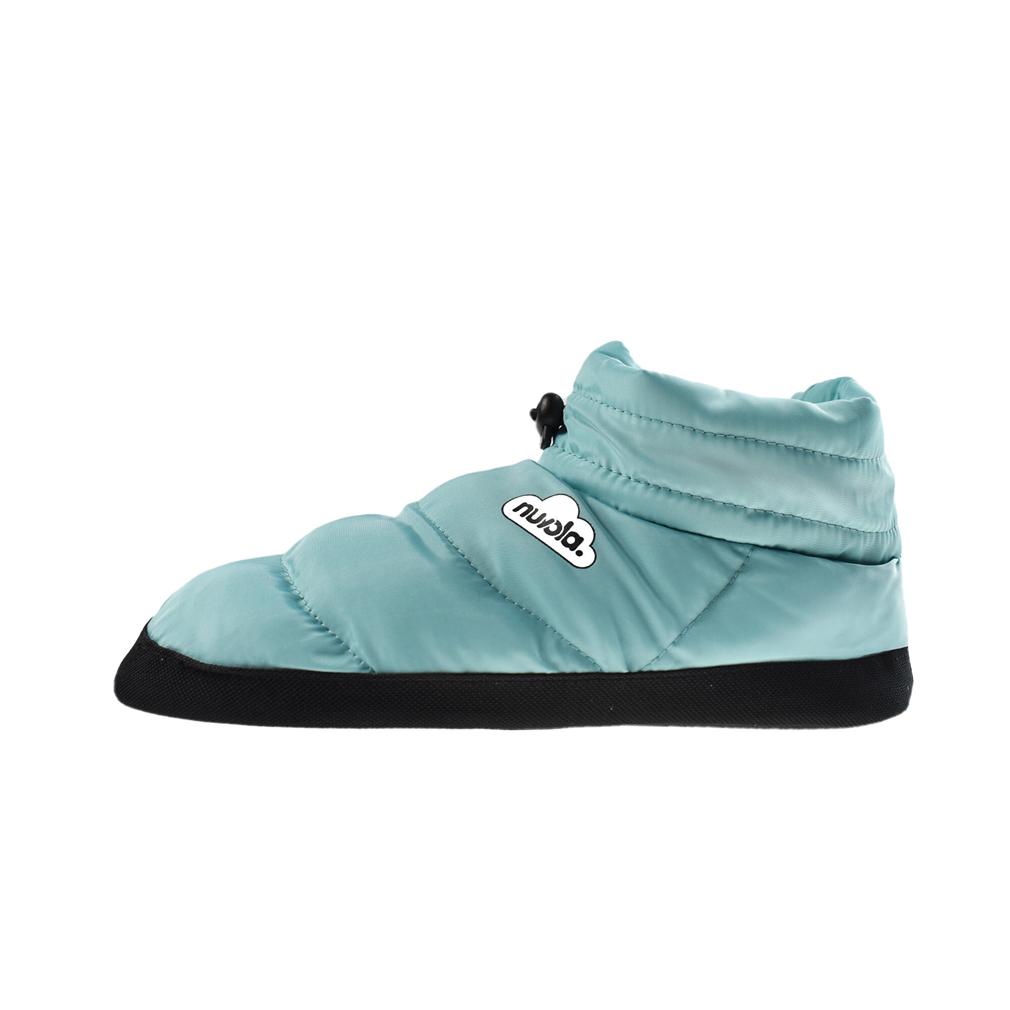 Chaussons unisex Nuvola de couleur vert eau avec semelle en gomme 3/6
