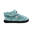 Chaussons unisex Nuvola de couleur vert eau avec semelle en caoutchouc