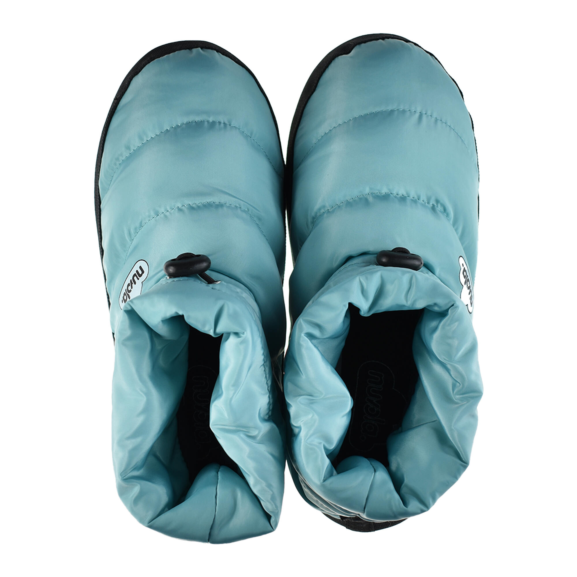Chaussons unisex Nuvola de couleur vert eau avec semelle en gomme 4/6