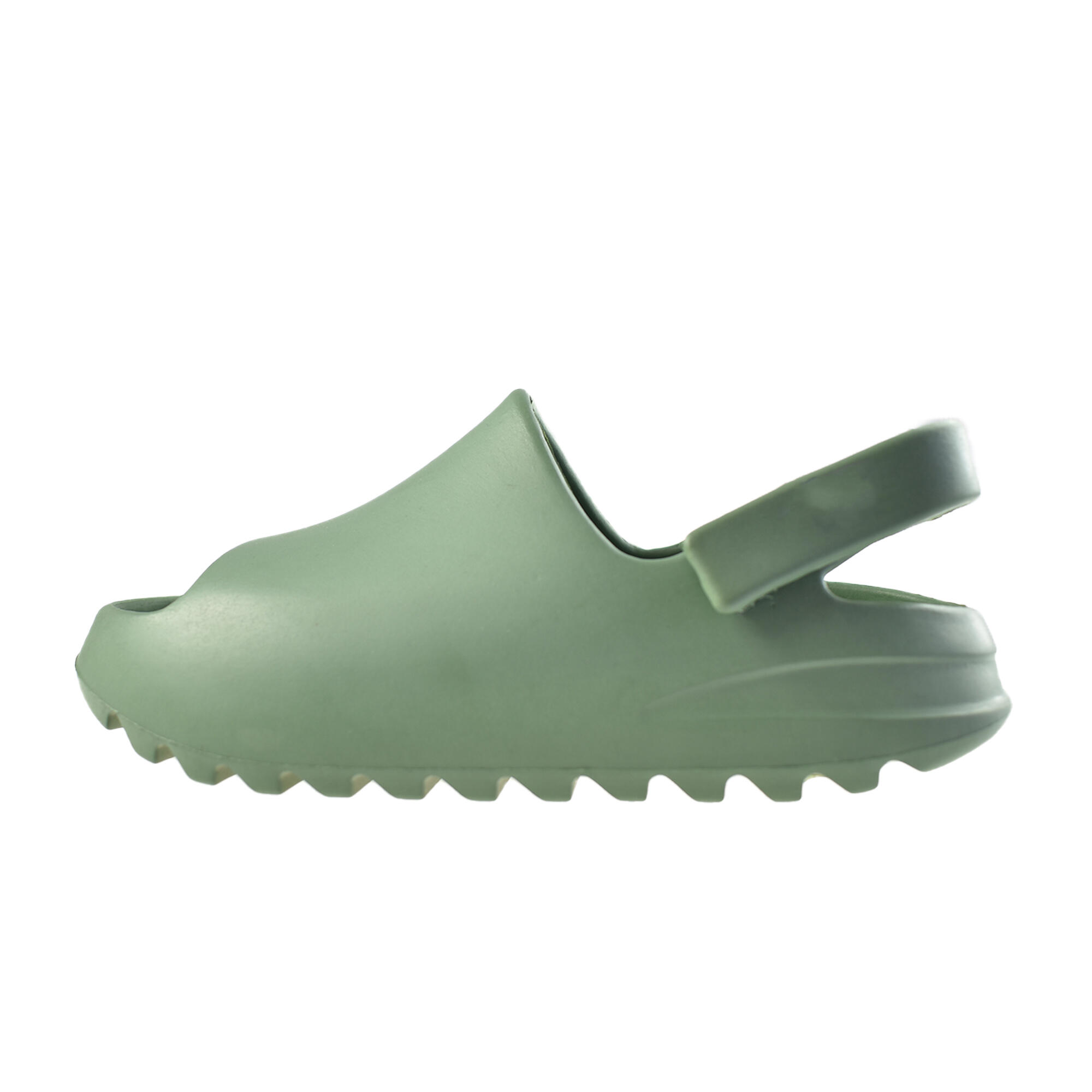 Infradito da spiaggia Nuvola per bambini in verde con suola in gomma 4/6
