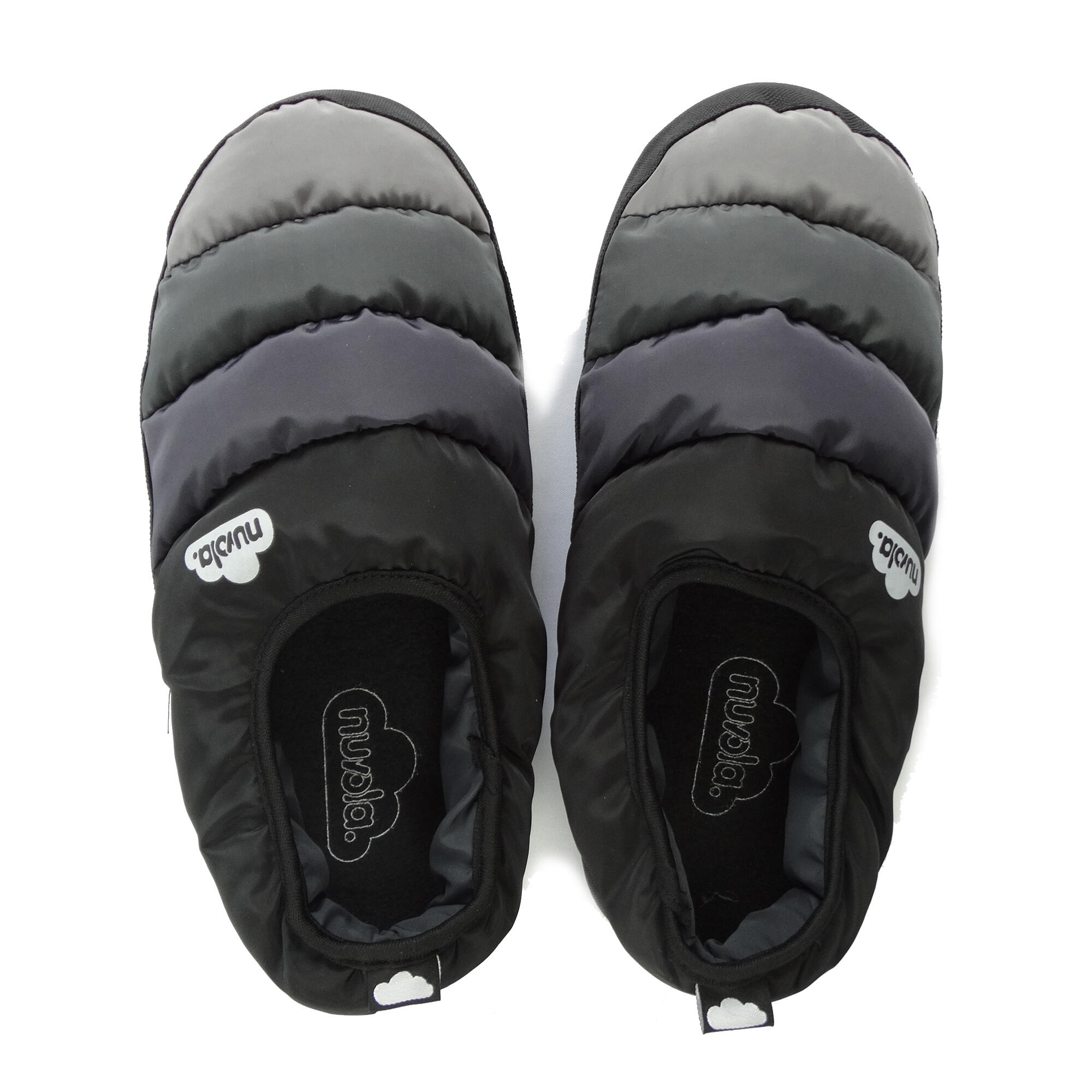 Chaussons unisex Nuvola de couleur noir avec semelle en gomme 4/6