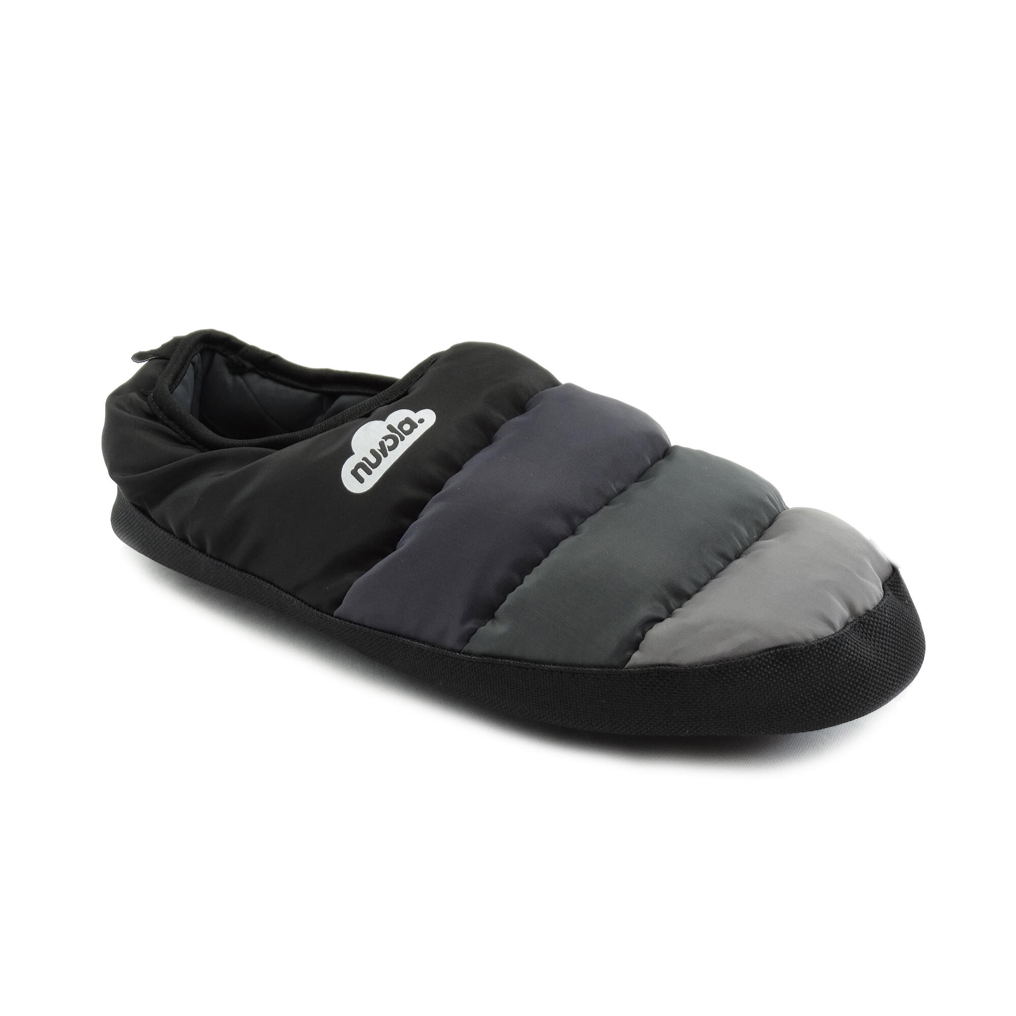 Chaussons unisex Nuvola de couleur noir avec semelle en gomme 2/6