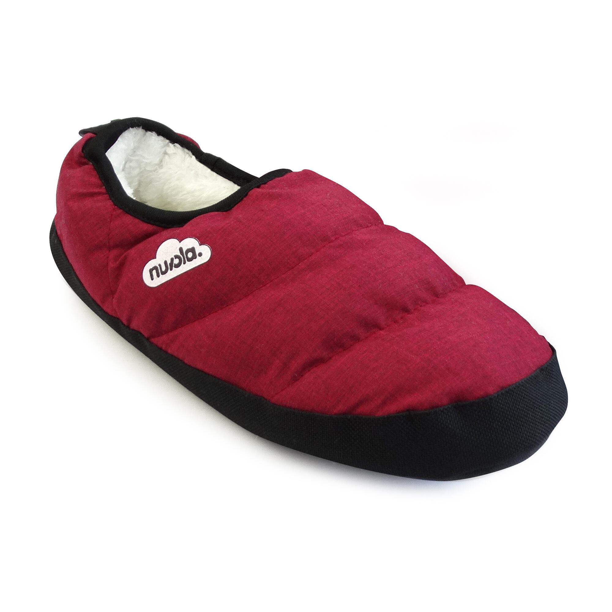 Pantuflas Nuvola Granate Acolchadas suela goma 2/7