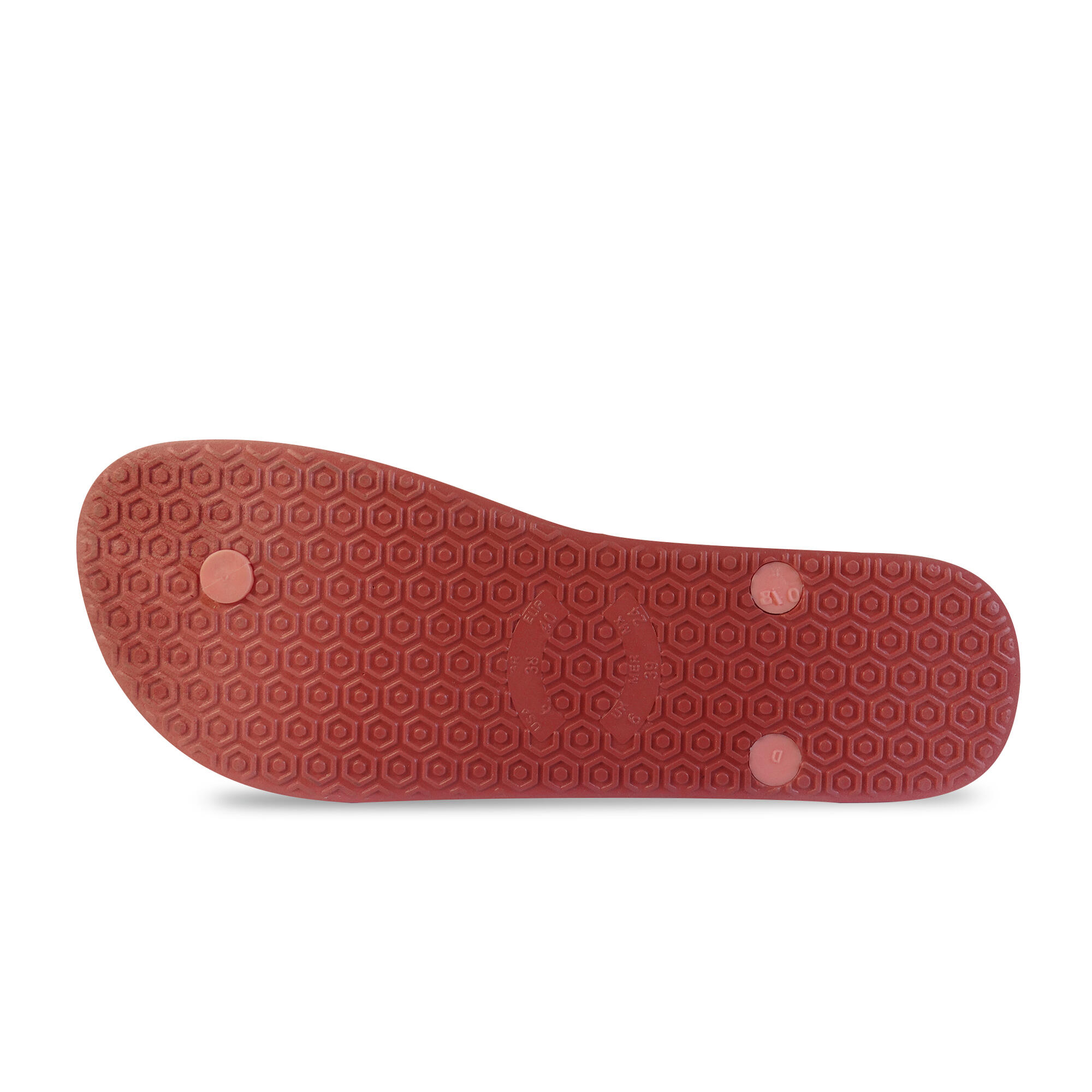 Brasileras dames teenslippers in roze met rubberen zolen 4/4