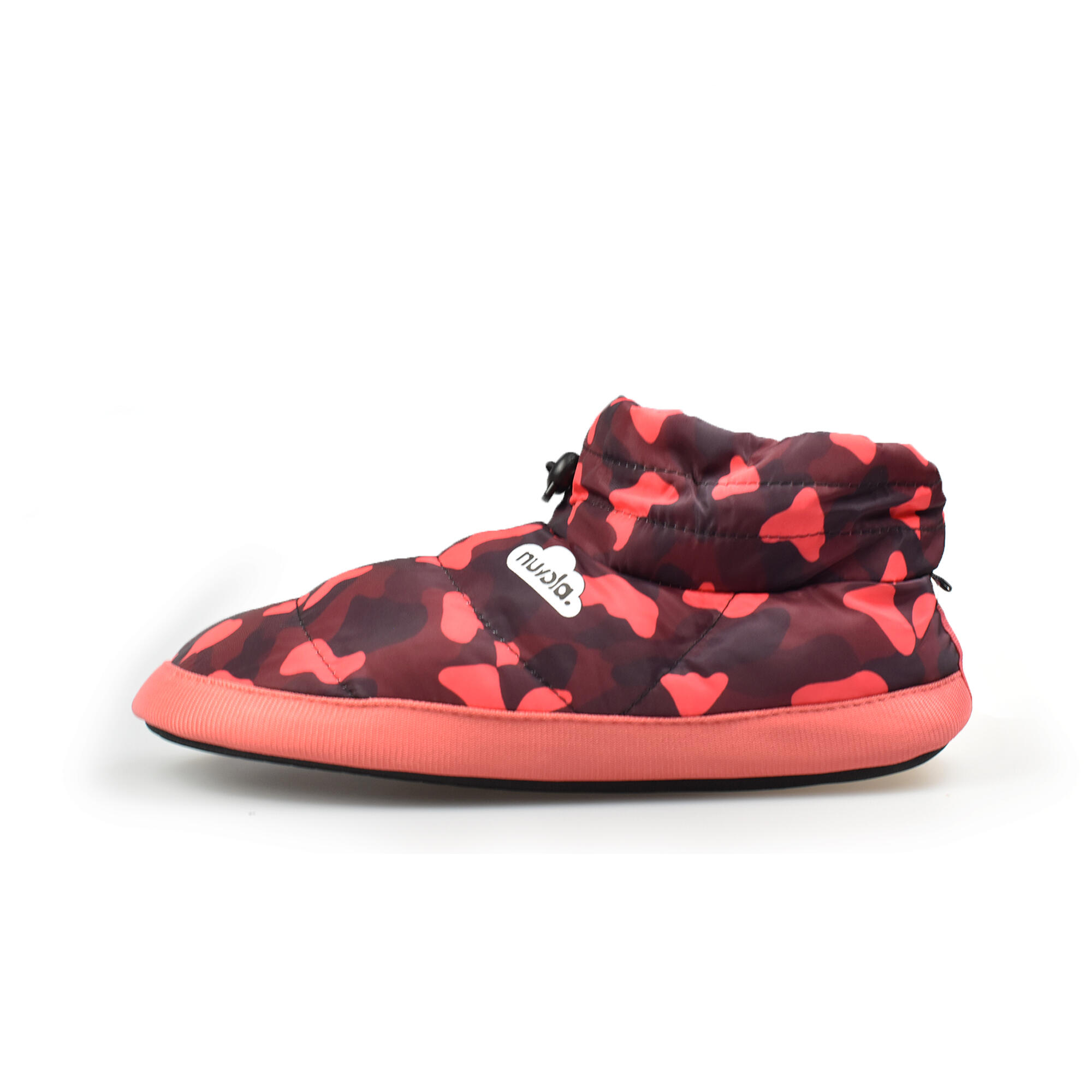 Chaussons unisex Nuvola de couleur rouge avec semelle en gomme 3/6