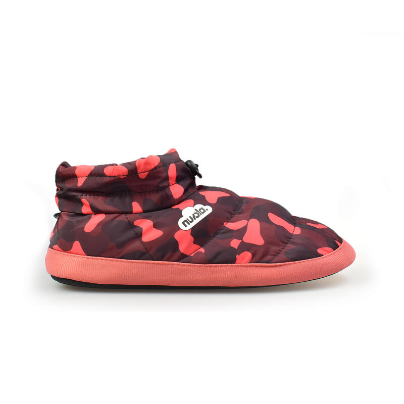 Nuvola unisex slippers in rood met rubberen zool