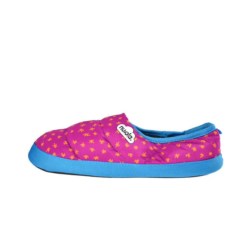 Nuvola unisex slippers in fuchsia kleur met rubberen zool
