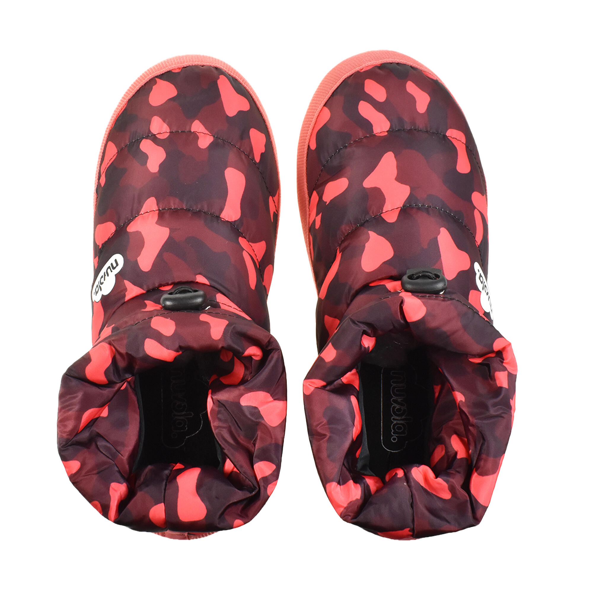 Chaussons unisex Nuvola de couleur rouge avec semelle en gomme 4/6