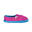 Chaussons unisex Nuvola de couleur fushia avec semelle en caoutchouc