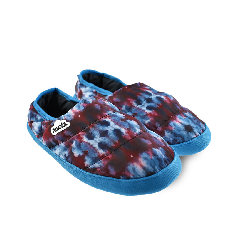 Nuvola unisex slippers in blauw met rubberen zool