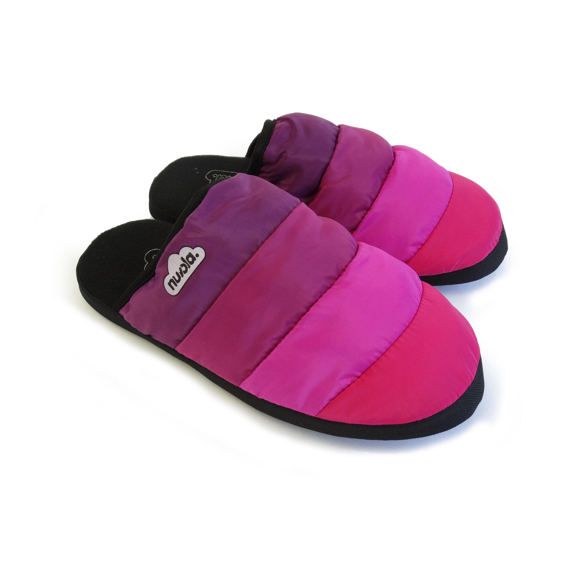 Nuvola Unisex-Pantoffeln in fuchsia mit Gummisohle 4/6