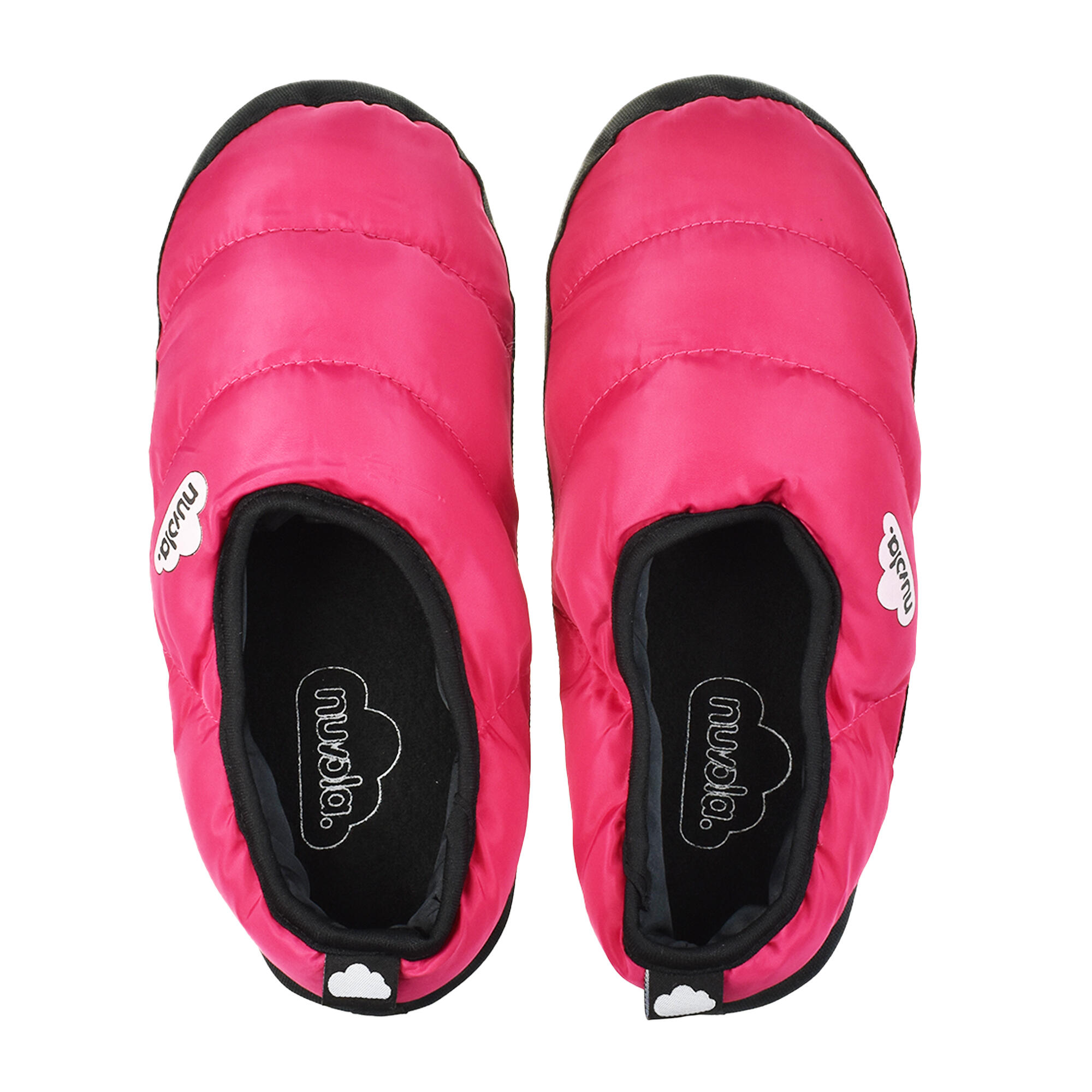 Pantofole unisex Nuvola di colore fucsia con suola in gomma 4/6