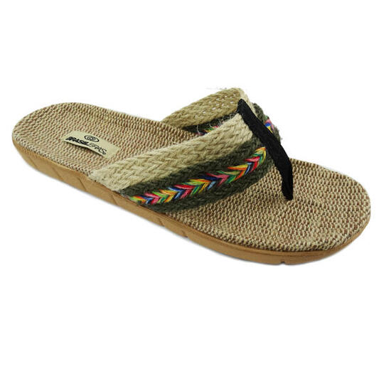 Sandali Brasileras da donna in beige con suola in gomma