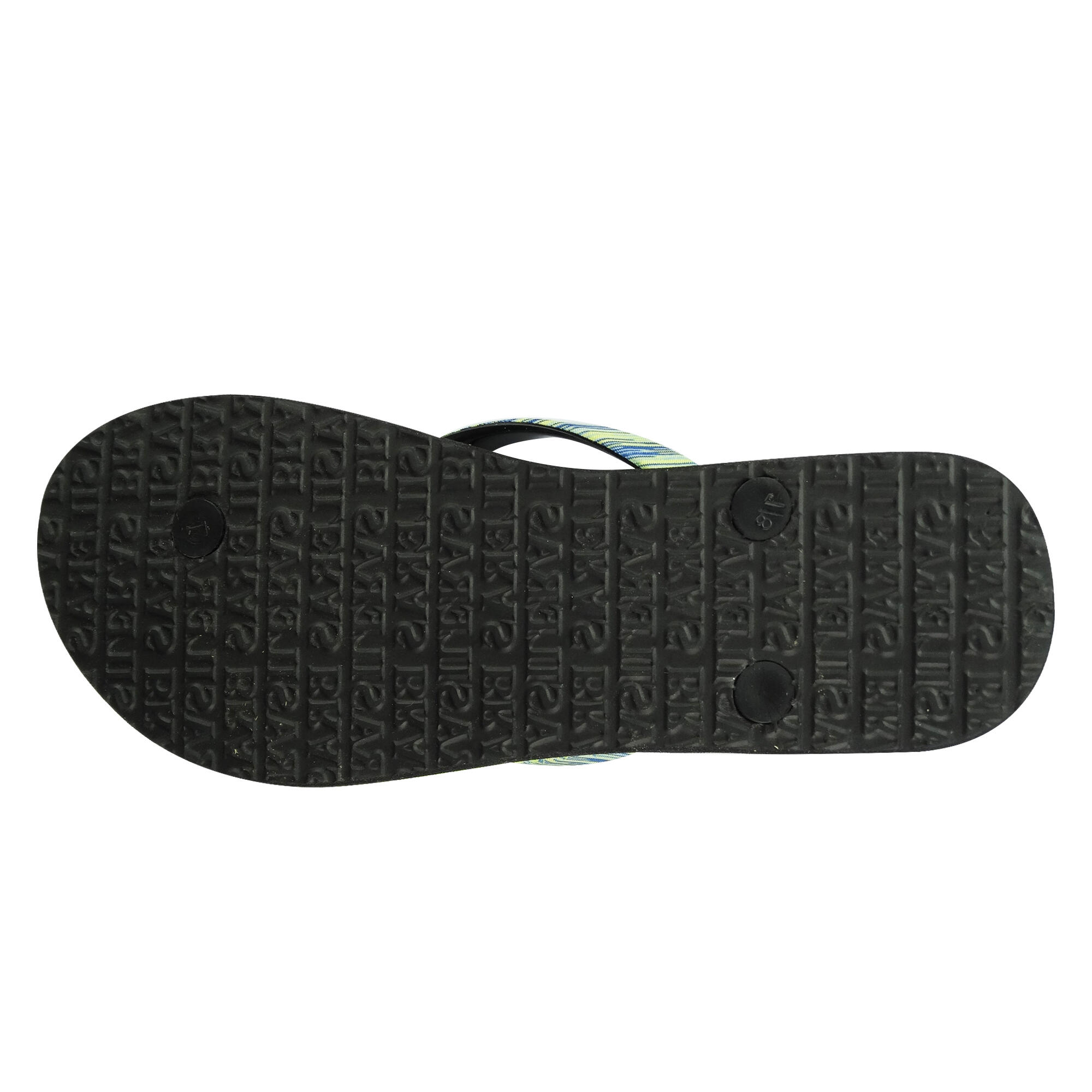 Tongs pour femme Brasileras de couleur vert avec semelle en gomme 4/4