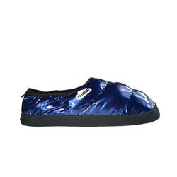 Chaussons unisex Nuvola de couleur bleu brillant avec semelle en caoutchouc