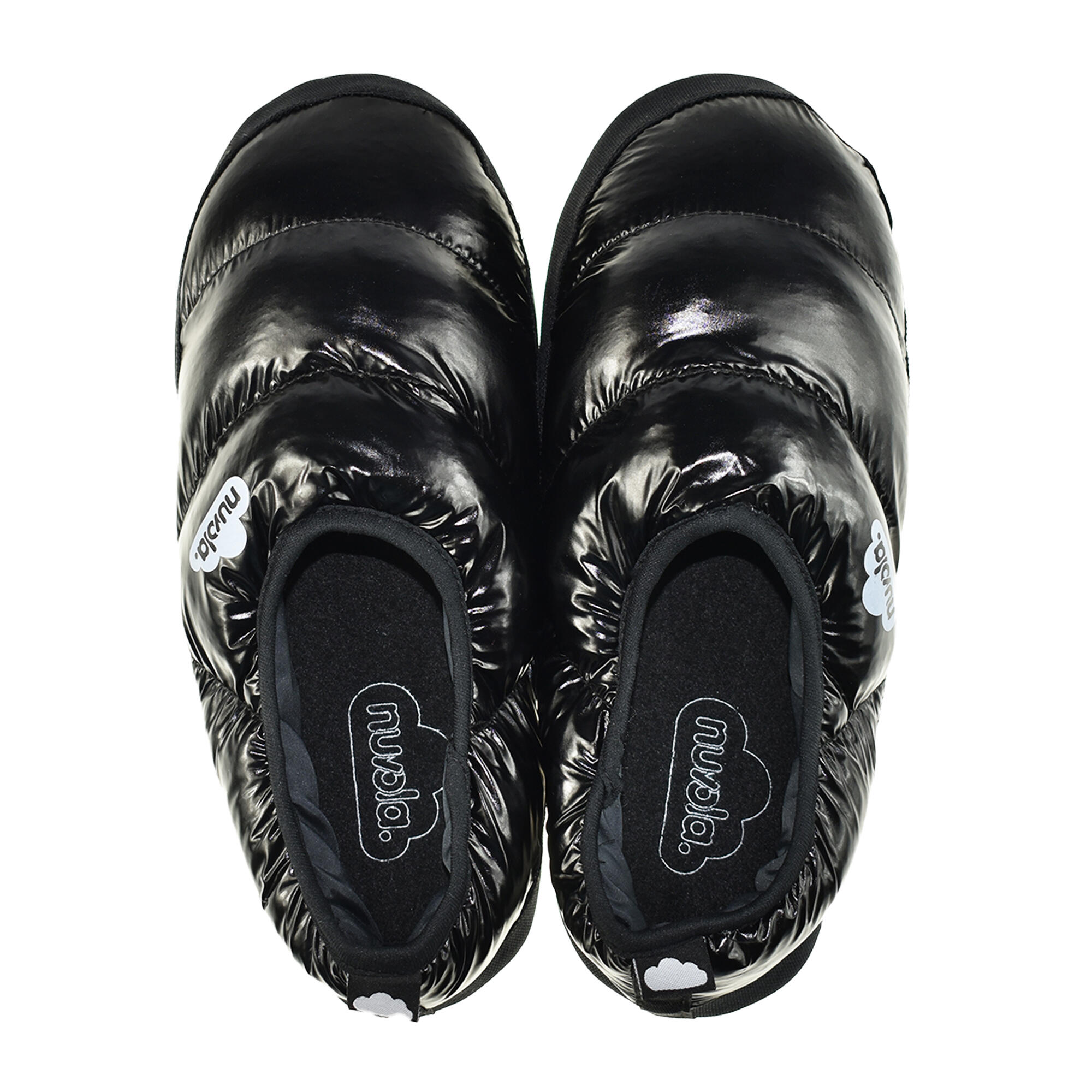 Pantufas unissex nuvola de cor preto com solo de bleracha 4/6