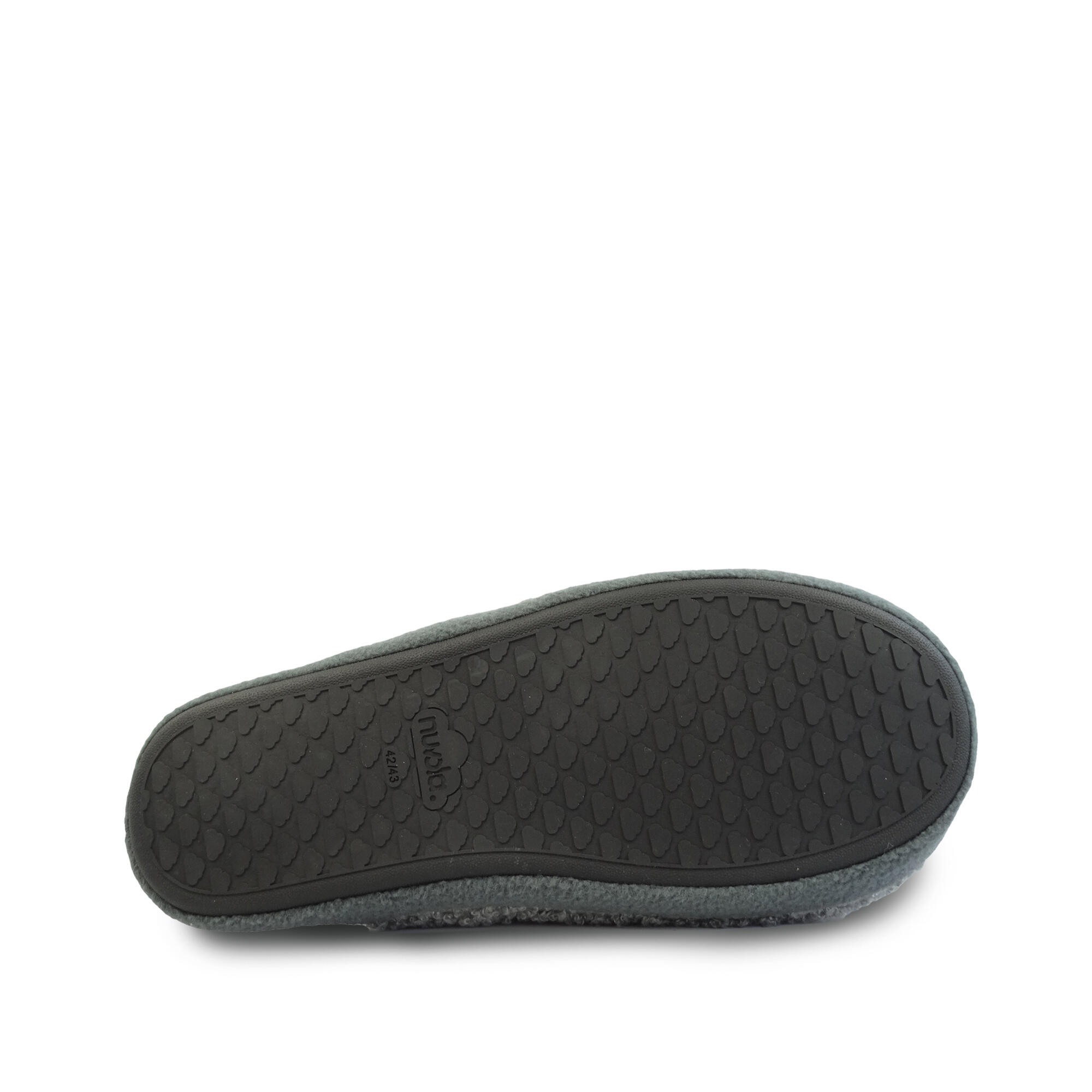 Chaussons unisex Nuvola de couleur gris avec semelle en gomme 5/6