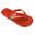 Chinelos de Praia unissex Brasilras de Cor Vermelho com Solo de Drunk Non -Slip