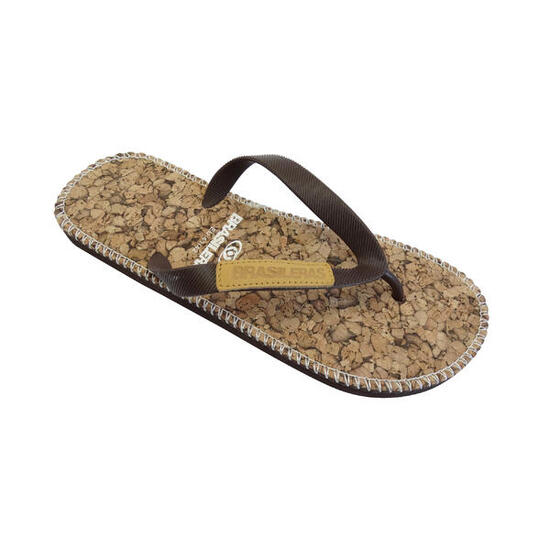 Herren-Espadrilles BRASILERAS in Braun mit Gummisohle