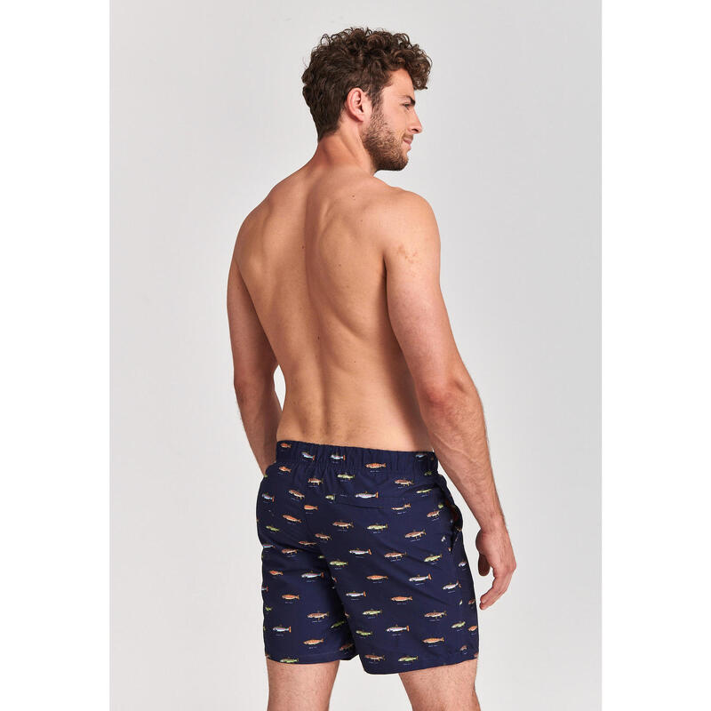 herren Badeshorts go fish Mikro Pfirsich