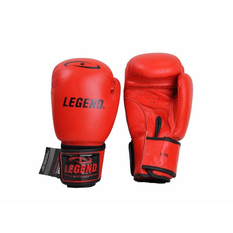 Gants de boxe pour enfants en cuir rouge 6 oz