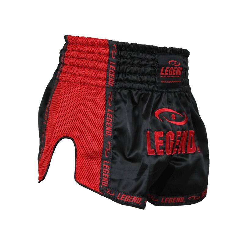 Kickboks Broekje Kind/Volwassene Rood Mesh