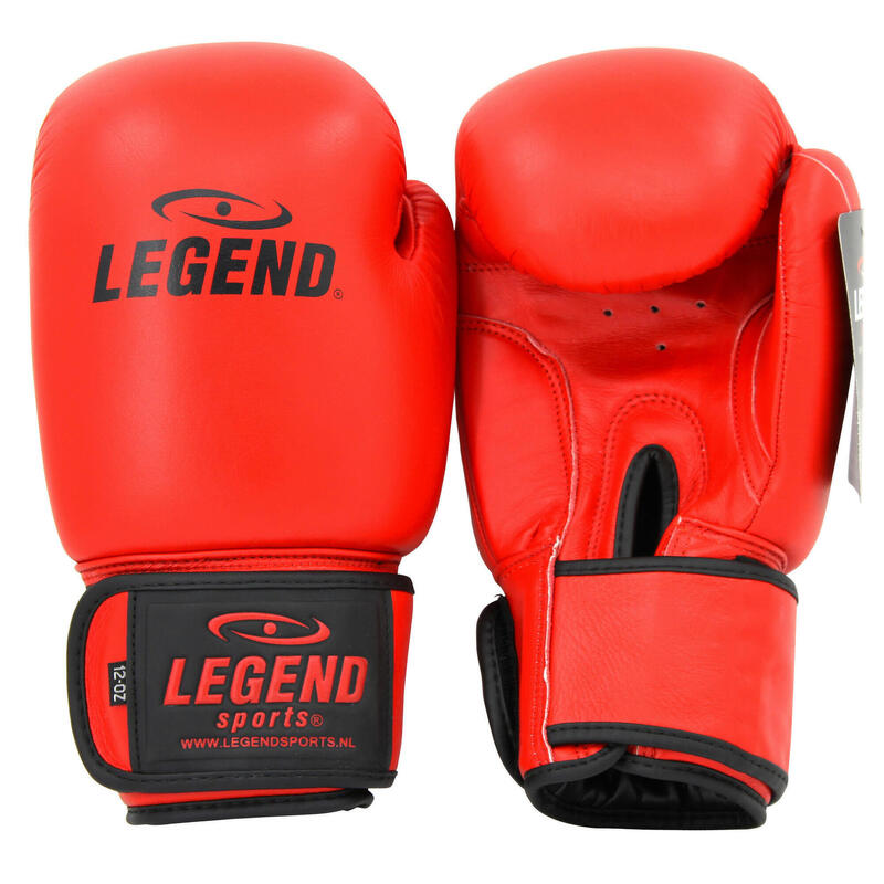 LegendPadding Gants de Boxe Homme/Femme Cuir Rouge