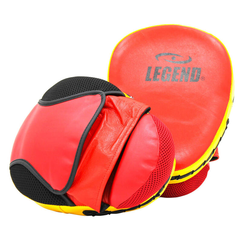 Legend Comfort Pad Cuir Rouge/Jaune