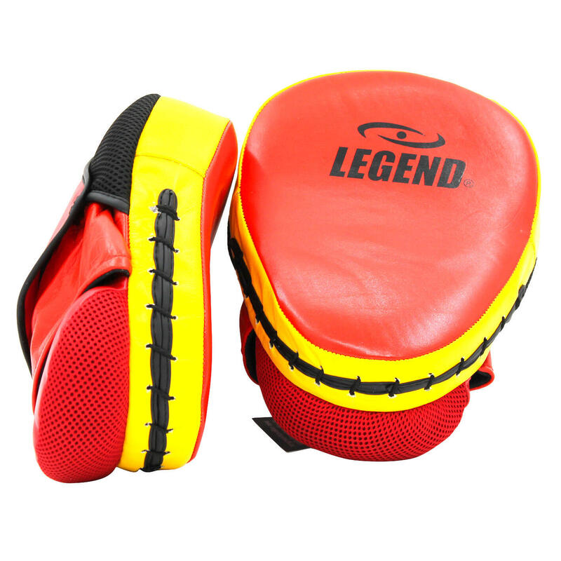 Legend Comfort Pad Cuir Rouge/Jaune