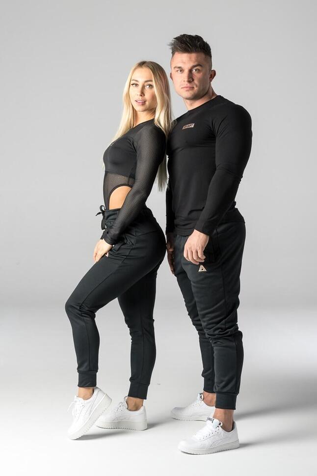 Longsleeve na trening slim fit męski Deadlift METALLIC BOX