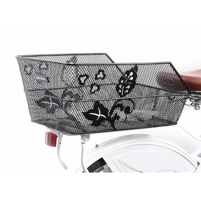 Basil panier de vélo Cento Flower 16 litres arrière noir - 11175