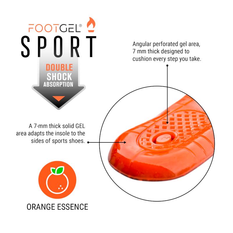Einlegesohlen MultiSport - Orangenduft - Orange