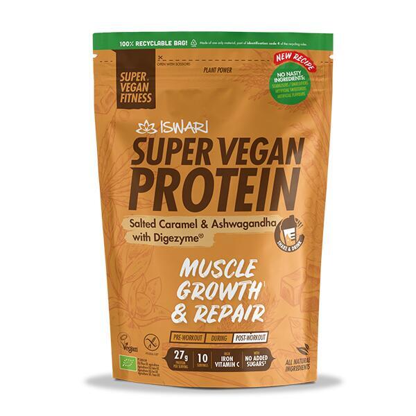 Super Vegan Protein Caramelo Salgado e Ashwagandha com Digezyme®