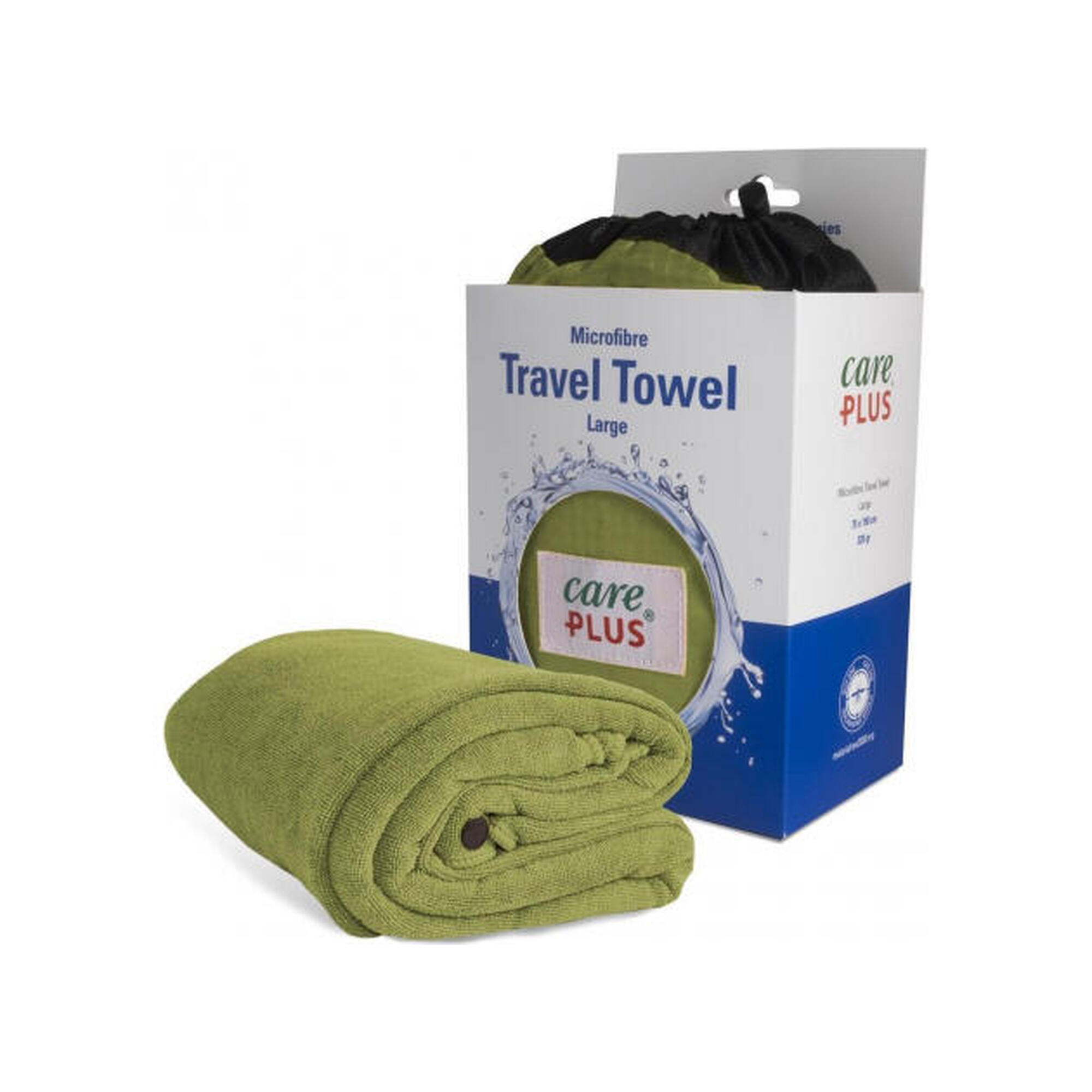 Care Plus - Careplus Travel Towel Microfibre Pesto 75 X 150 Cm - Serviette - Bleu - 42 M/l - Decathlon