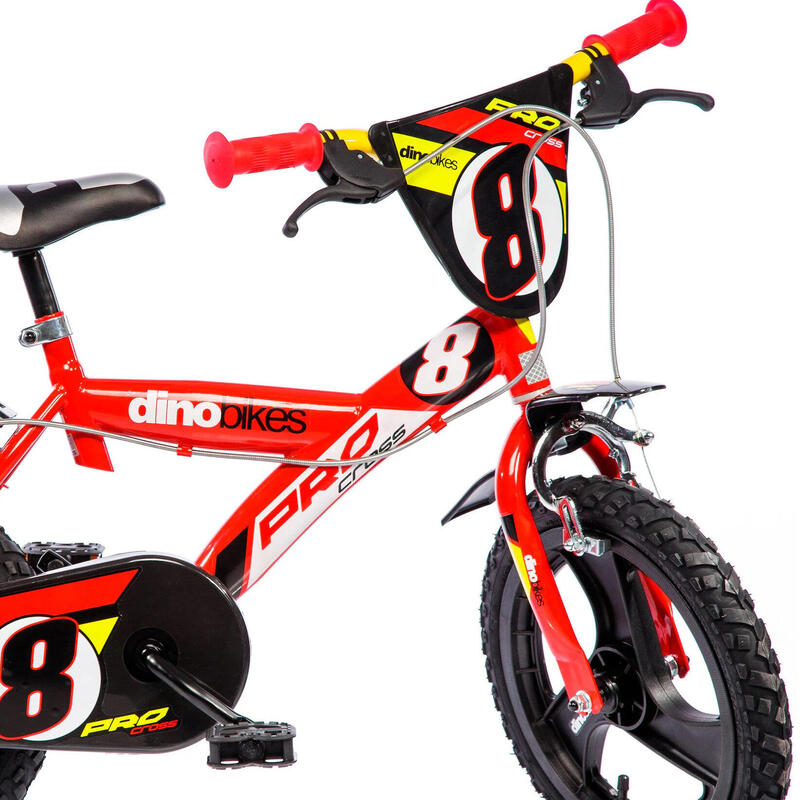 Bicicleta Niños 14 Pulgadas Pro Cross rojo 4-6 años