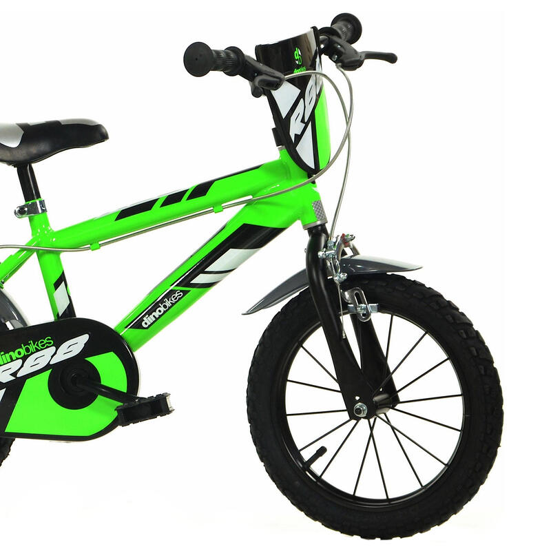 Bicicleta Niños 14 Pulgadas R88 verde 4-6 años