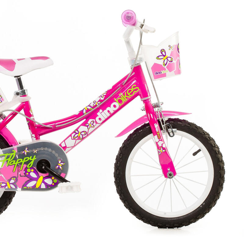 Bicicleta niña 14 pulgadas Happy rosado 4-6 años