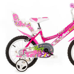 Bicicleta de Menina 16 polegadas Barbie 5-7 anos DINO BIKES - Decathlon