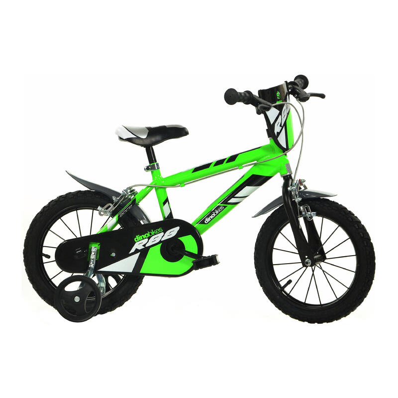 Bicicleta Niño 14 pulgadas r88 verde 46 años dino bikes 414ur88 infantil unisex de acero 3556 138