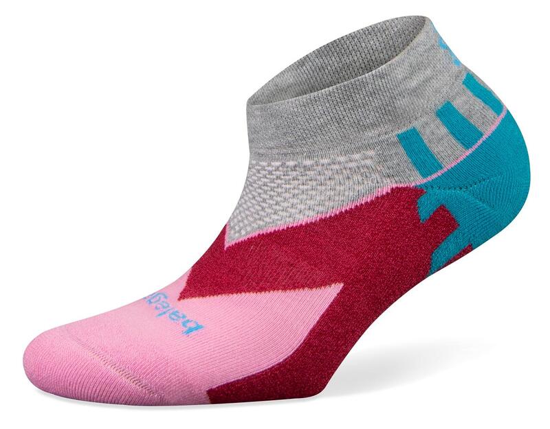 Premium Balega Women Enduro Low Cut Sportsok - Mid Grey / Pink