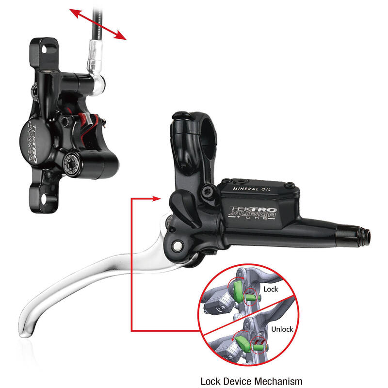 Hydraulische schijfremset HD-T530 Auriga Tune- links met leidingen