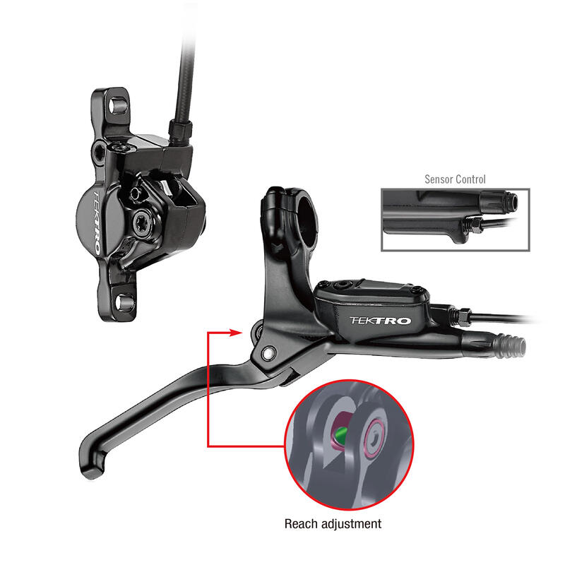 Kit de freins à disque hydrauliques HD-E350 E-bike gauche avec tuyau de 180 cm