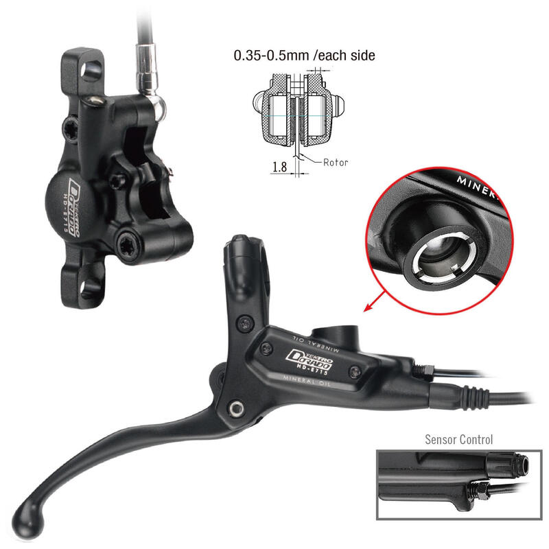 Hydraulische schijfremset HD-E715 Dorado - links met 1800 mm