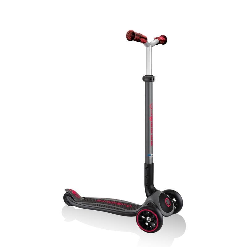 Trottinette MASTER PRIME 3 roues pliable Noir-Rouge