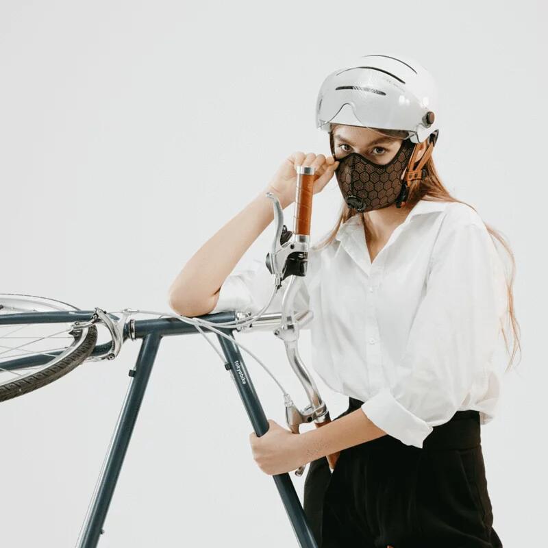 Nano Light® Cycling Anitpollution mask - Orange