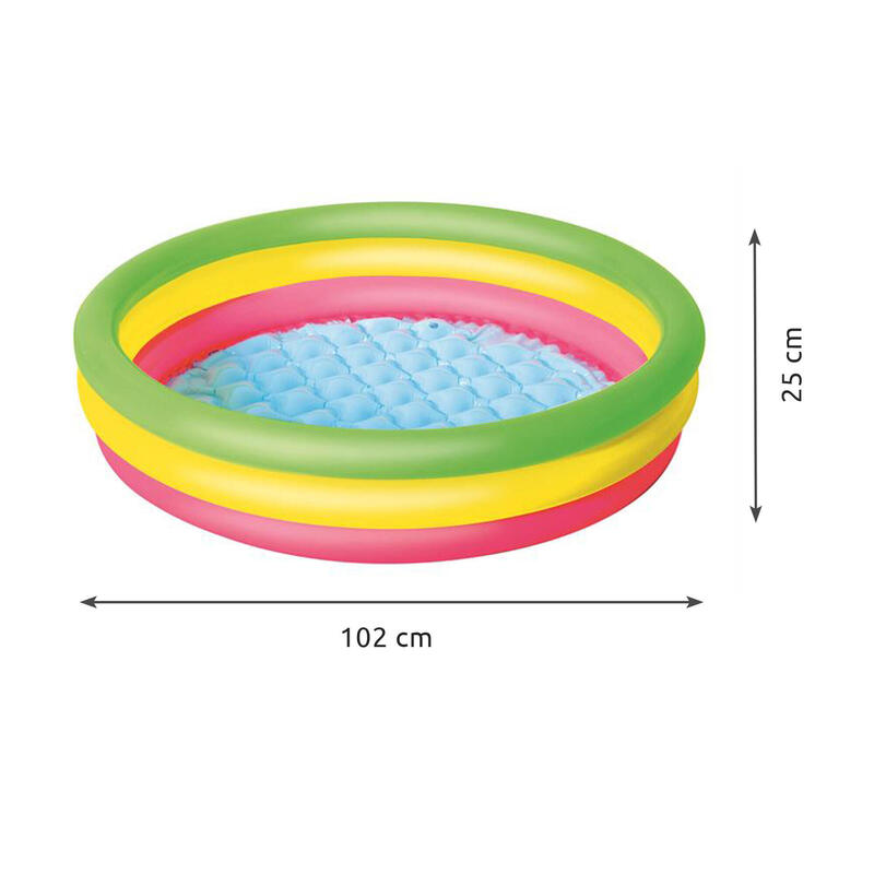 Piscina gonflabila colorata 102x25 cm Bestway 51104