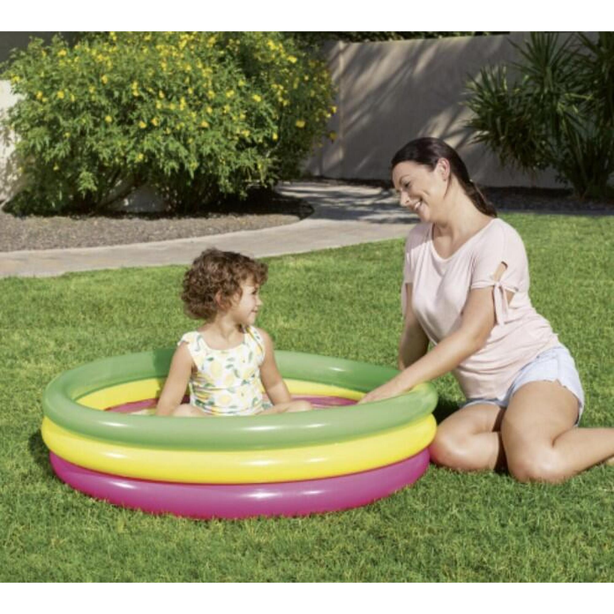 Piscina gonflabila colorata 102x25 cm Bestway 51104