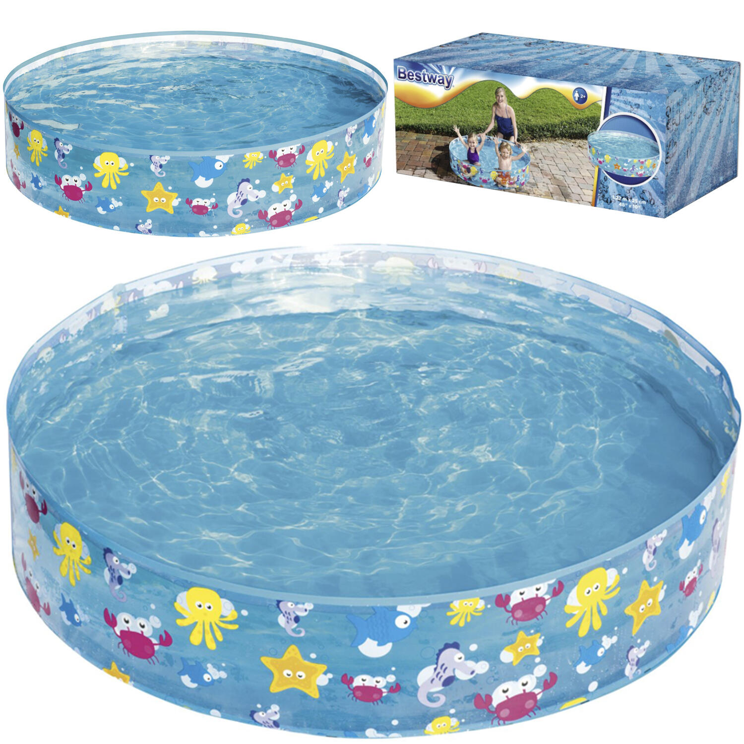 BESTWAY Schottenbad Fill 'n Fun Sparkling Sea 122 cm